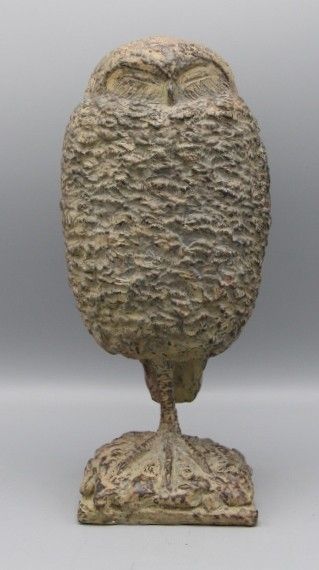 barbara de clercq  konijnenuil brons  hoogte x 13x12 cm. e.  1950 00 154