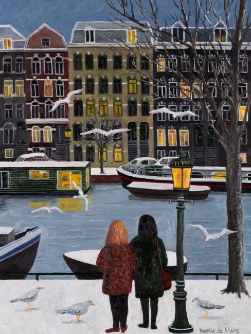 laetitia de haas  gracht  olieverf x30 cm  108