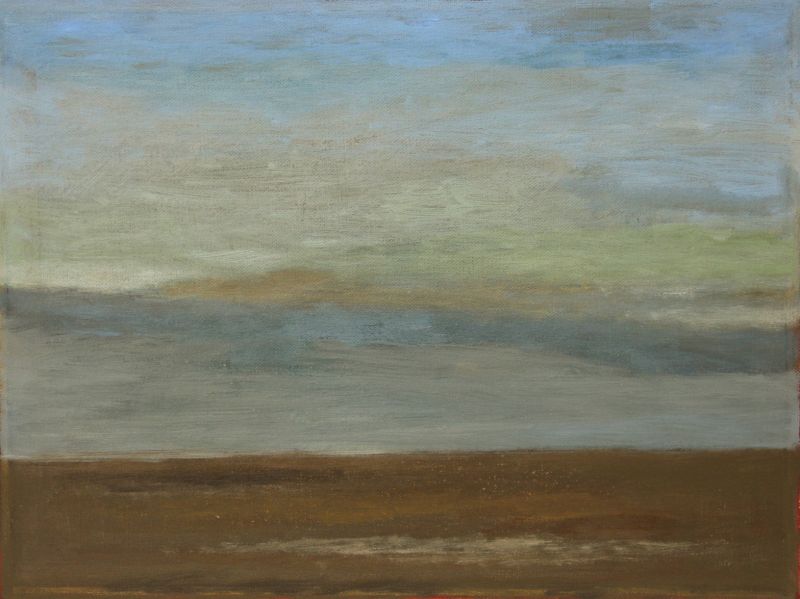 gero troike   s avonds aan de waddenzee  olieverf  x 66 cm. 2200 00 2698