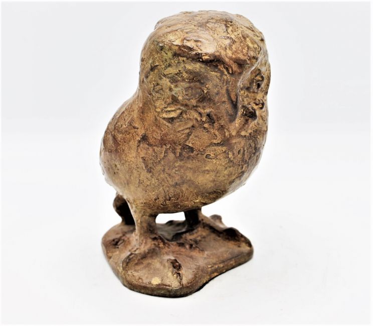 monica  panthaleon  jonge uil  brons x12x18 cm. 1500 00 5 2794