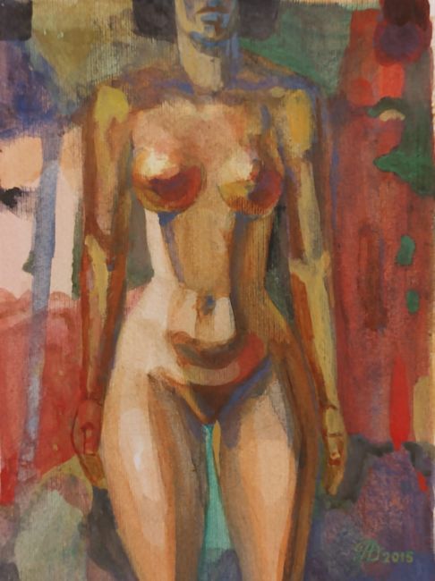 Torso III  gouache  H27x18 cm. 00 3361