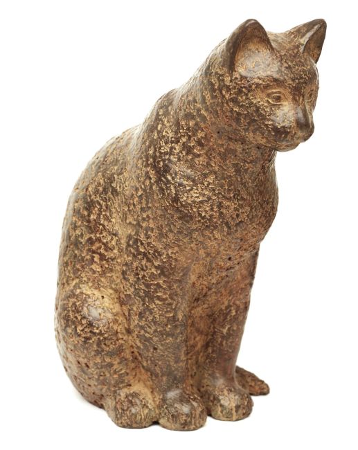 KARIN BEEK  Zittende kat  bronsx22x32 cm. 4250 00  1 3537