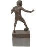LOEK BOS  Aan de bal  ontwerp Aad Mansfeld monument  Den Haag  brons x20x25 cm. 2100 00  6 3553