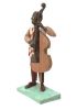 LOEK BOS  Bassist  hout en brons  unicum x29x17  2850 00  2 3557