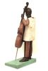 LOEK BOS  Bassist  hout en brons  unicum x29x17  2850 00  3 3558