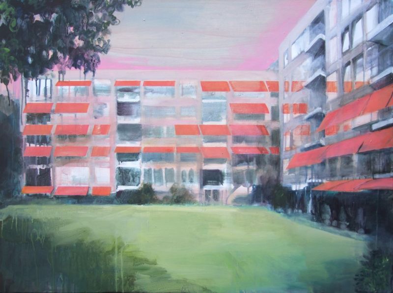 TAMARA GIESBERTS  Sunny side  Residence Chateau Bleu  acryl op doek  75x100 cm.500 00  894