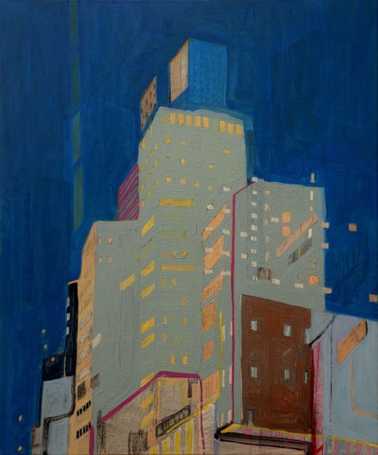 MARTIN DE JONG  Kips Bay  New York II  olieverf x50 cm. 1650 00 3919