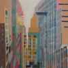 MARTIN DE JONG  West Village  New York  acryl en olieverf x120 cm. 3800 00 3921