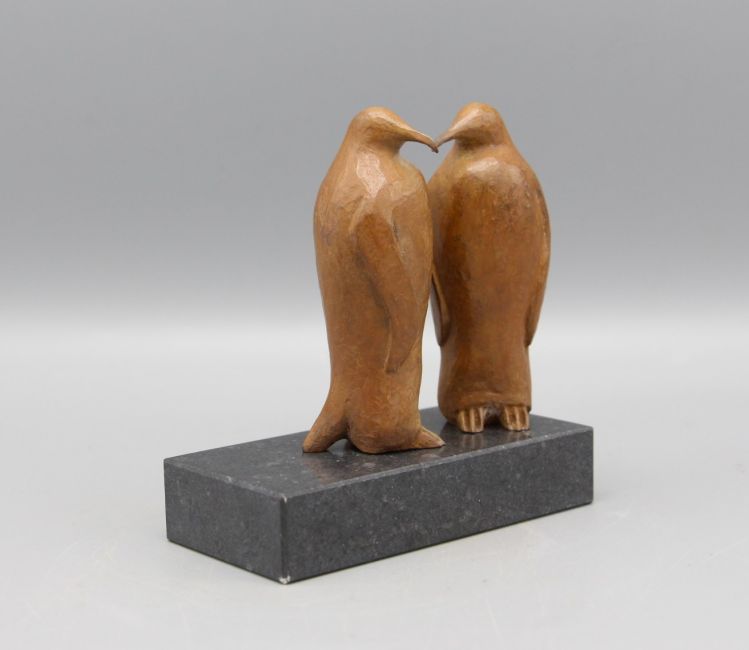 loek prins  pinguins  brons x10x5 cm. 480 00 2  484