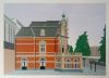 FRANS DE LEEF  Station HS  zeefdruk  beeldx48 cm.  lijst 50x65 cm.5 00 ex lijst 4548