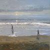 BERT WELMERS  Zon  die ondergaat in de Noordzee    olieverf x82  2200 00 4743