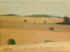 GERO TROIKE  Weilanden in augustus  olieverf  5x24 cm. 750 00 4833