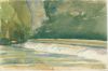 FRED FRITSCHY  Frans landschap I  aquarel x33cm 5076