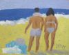 Hendrik Jan Visser  Op het strand x26 cm. 300 00 5069