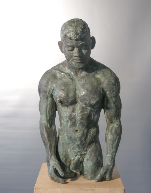 TEUN VAN STAVEREN  Pensiero  composiet brons x22x16 cm  nr 1 van 4   2.450 euro 5007