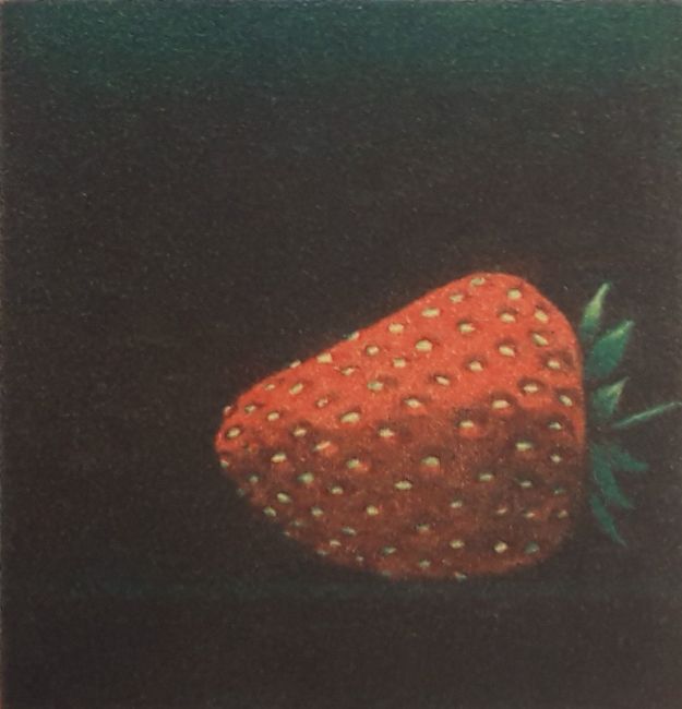 JOOP VEGTER  Aardbei  mezzotint x17 cm. 125 00 5134