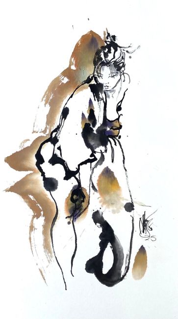 Doyoulai  100 cm.  1350 euro sumipainting 5278