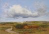 Gerard Huysman Titel  Wolkenlucht Zeeland techniek pastel28x44cm. 