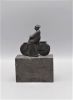 jan leeuwenburgh  pastoor op fiets  brons x9x4cm  270   720