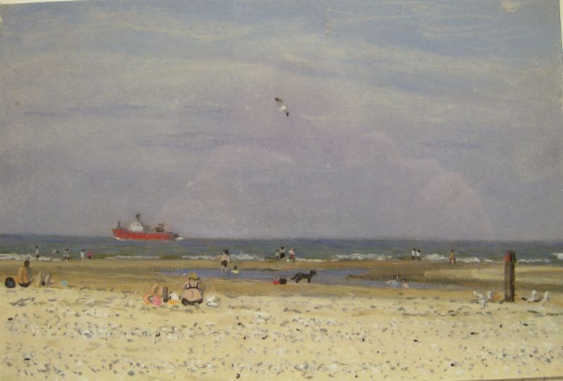joanne quispel  texel  strand  pastel x 42 cm. 750 00  793