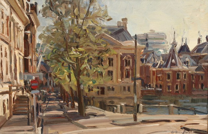 Hofvijver met Mauritshuis, Den Haag